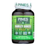 Pines International 100% Organic Barley Grass Powder, 3.5 Oz