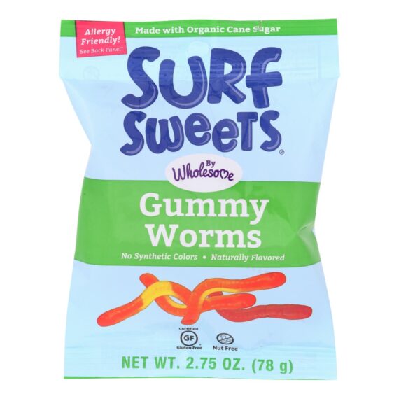 Surf Sweets Gummy Worms, Case Of 12, 2.75 Oz.