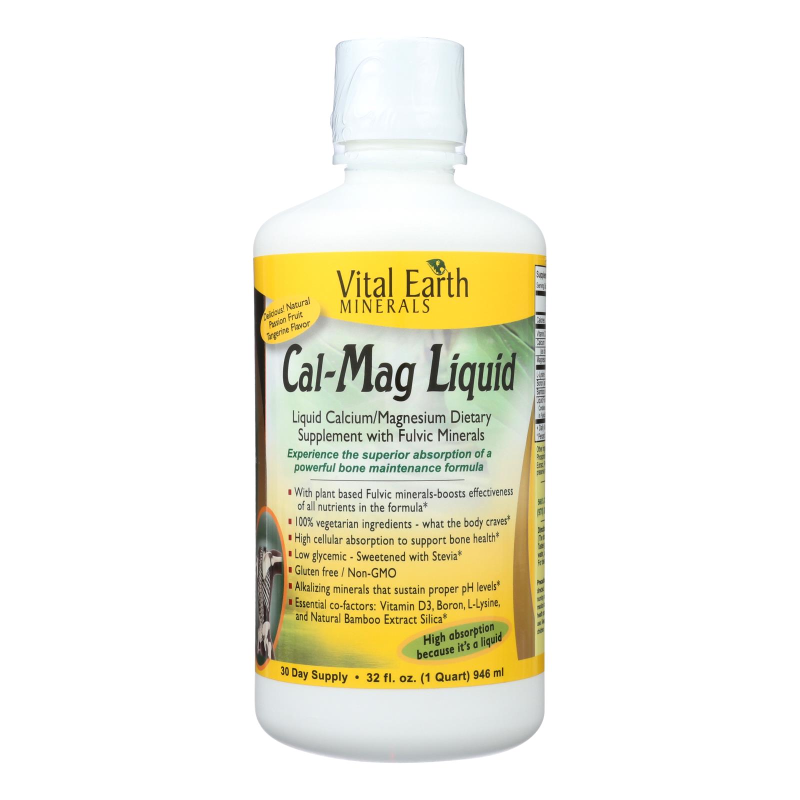 Vital Earth Minerals Cal-mag, Liquid, 32 Oz