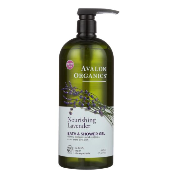 Avalon Organics Bath And Shower Gel Lavender, 32 Fl Oz