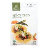 Simply Organic Spicy Taco Seasoning Mix, Case Of 12, 1.13 Oz.