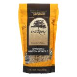 Truroots Organic Green Lentils, Sprouted, Case Of 6, 10 Oz.