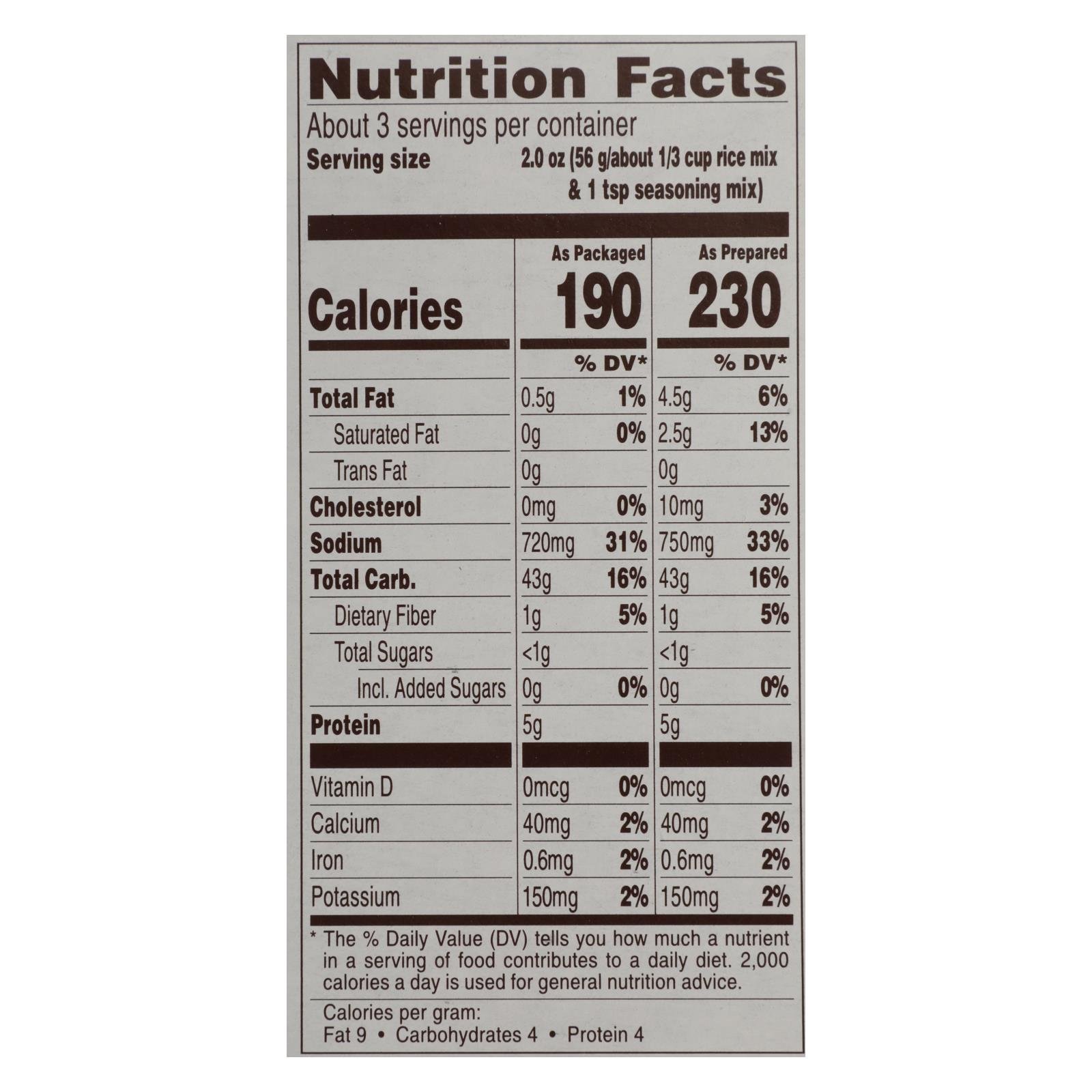 Near East Rice Pilaf Mix, Long Grain And Wild Rice, Case Of 12, 6 Oz. - Image 2