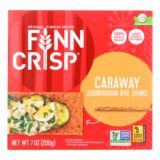 Finn Crisp Crispbread, Caraway, 7 Oz, Case Of 9