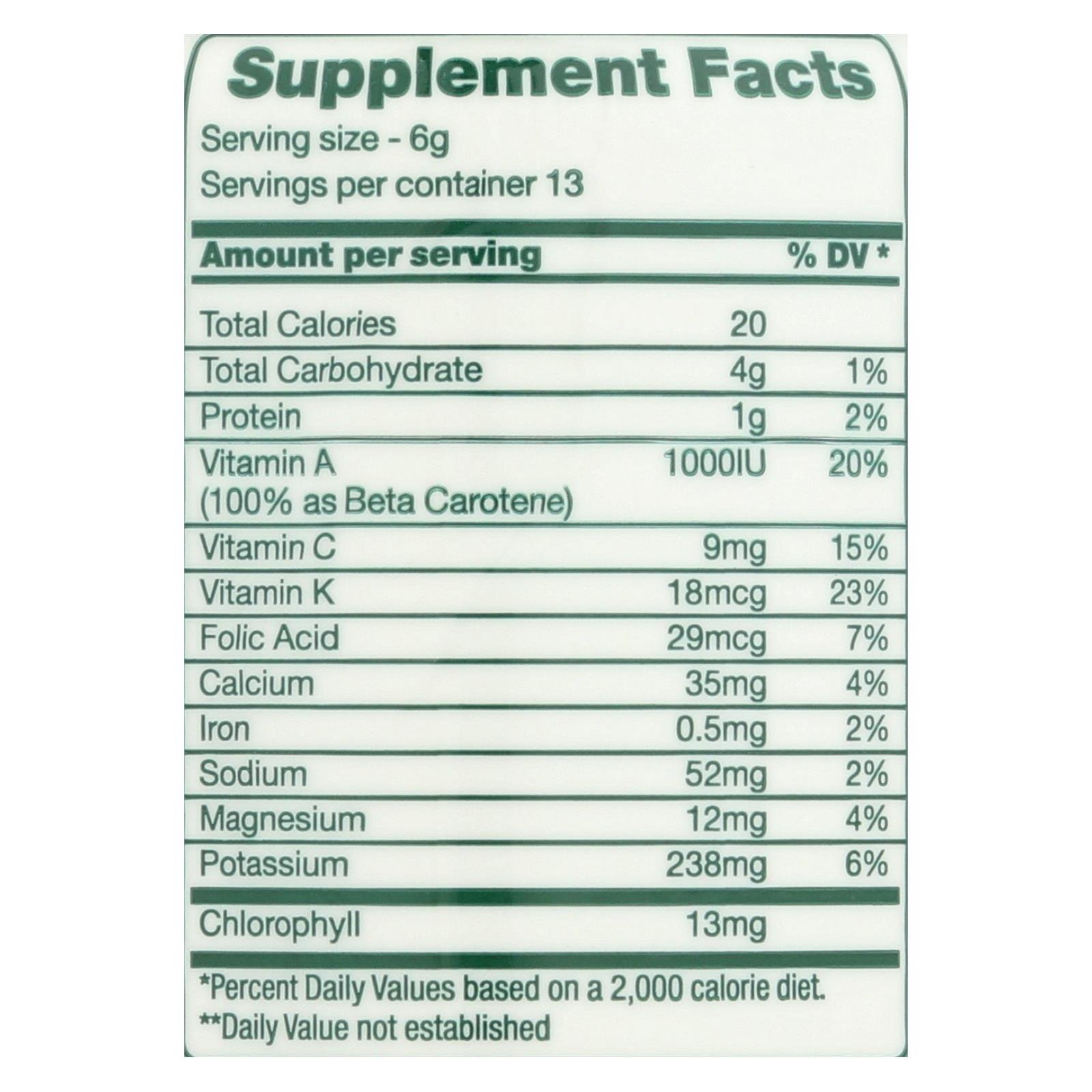 Green Foods Dr Hagiwara Green Magma Barley Grass Juice Powder, 2.8 Oz - Image 3