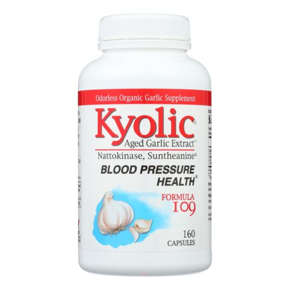 Kyolic, Aged Garlic Extract Blood Pressure Health Formula 109, 160 Capsules