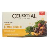 Celestial Seasonings Herbal Tea, Jammin' Lemon Ginger, Caffeine Free, Case Of 6, 20 Bags