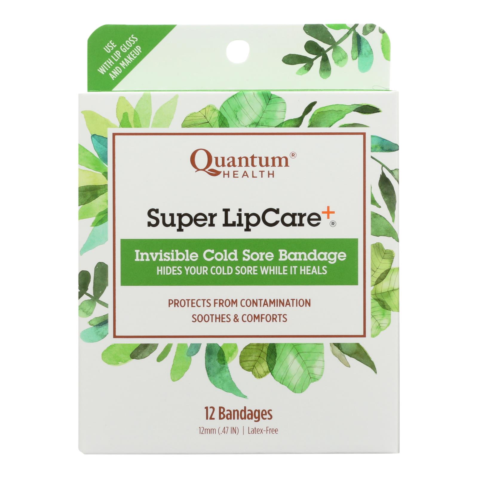 Quantum Research Lipcare Plus Invisible Cold Sore Bandage, 12 Count
