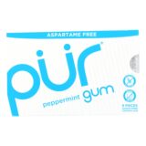 Pur Gum, Peppermint, Aspartame Free, 9 Pieces, 12.6 G, Case Of 12