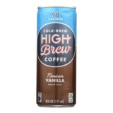 High Brew Coffee Coffee, Ready To Drink, Mexican Vanilla, 8 Oz, Case Of 12