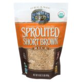 Lundberg Family Farms Sprouted Short Brown Rice, Case Of 6, 1 Lb.