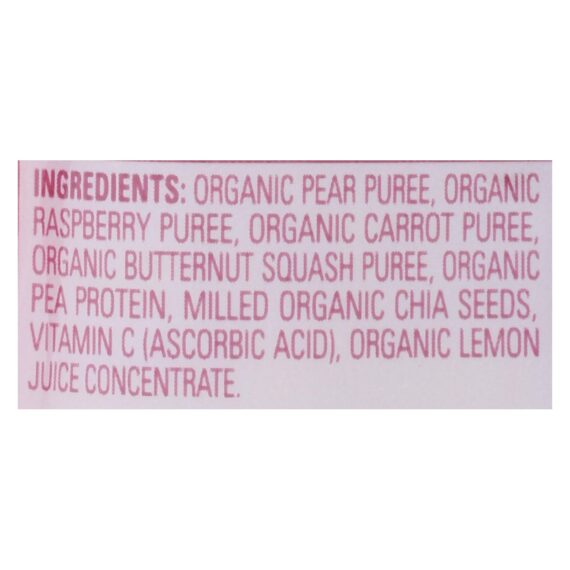 Happy Tot Toddler Food, Organic, Fiber And Protein, Stage 4, Pear Raspberry Butternut Squash And Carrot, 4 Oz, Case Of 16 - Image 2