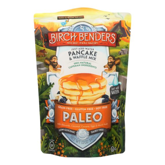 Birch Benders, Pancake And Waffle Mix, Paleo, Case Of 6, 12 Oz