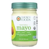 Chosen Foods Avocado Oil, Mayo, Case Of 6, 12 Oz.