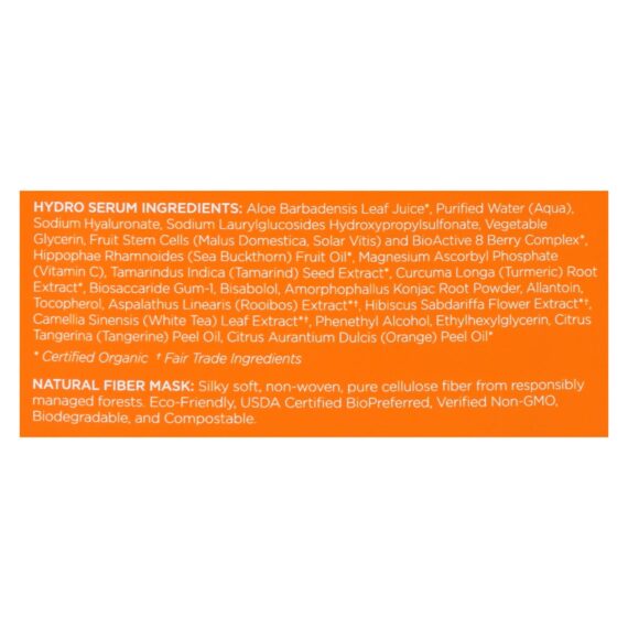 Andalou Naturals Instant Brighten & Tighten Facial Mask, Vitamin C, Case Of 6, 0.6 Fl Oz - Image 2