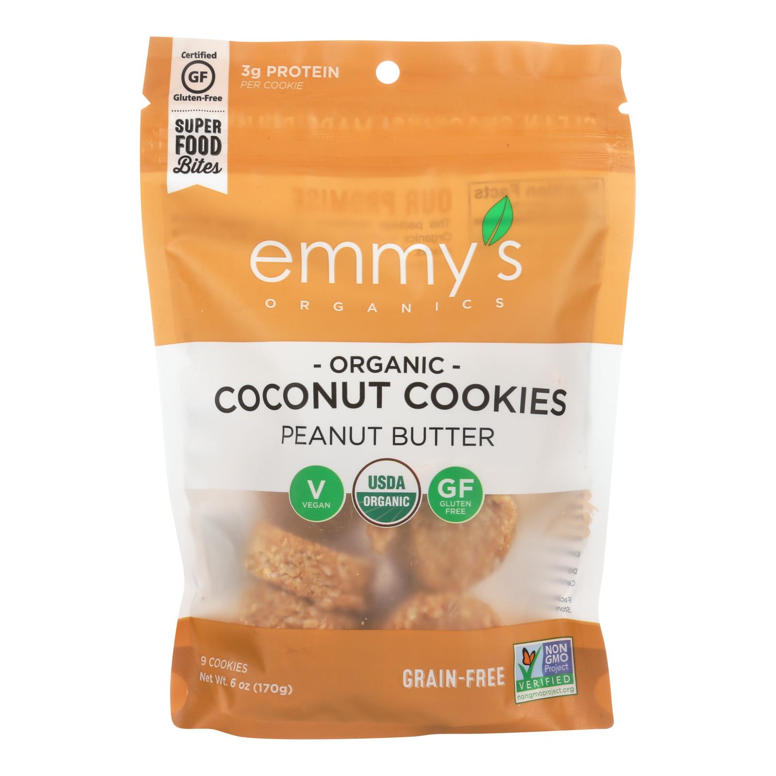 Emmy's Organics Organic Coconut, Case Of 8, 6 Oz.