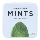 Simply Gum, Mints, Peppermint, Case Of 6, 30 Count