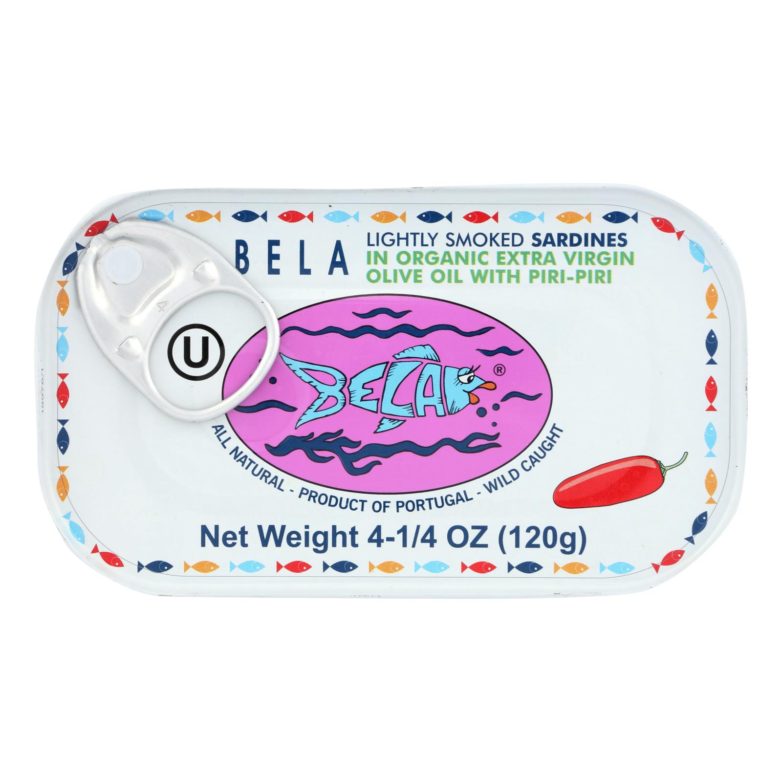 Bela-olhao Sardines - Sardines Piri Piri Smoke - Case Of 12-4.23 Oz - Image 2