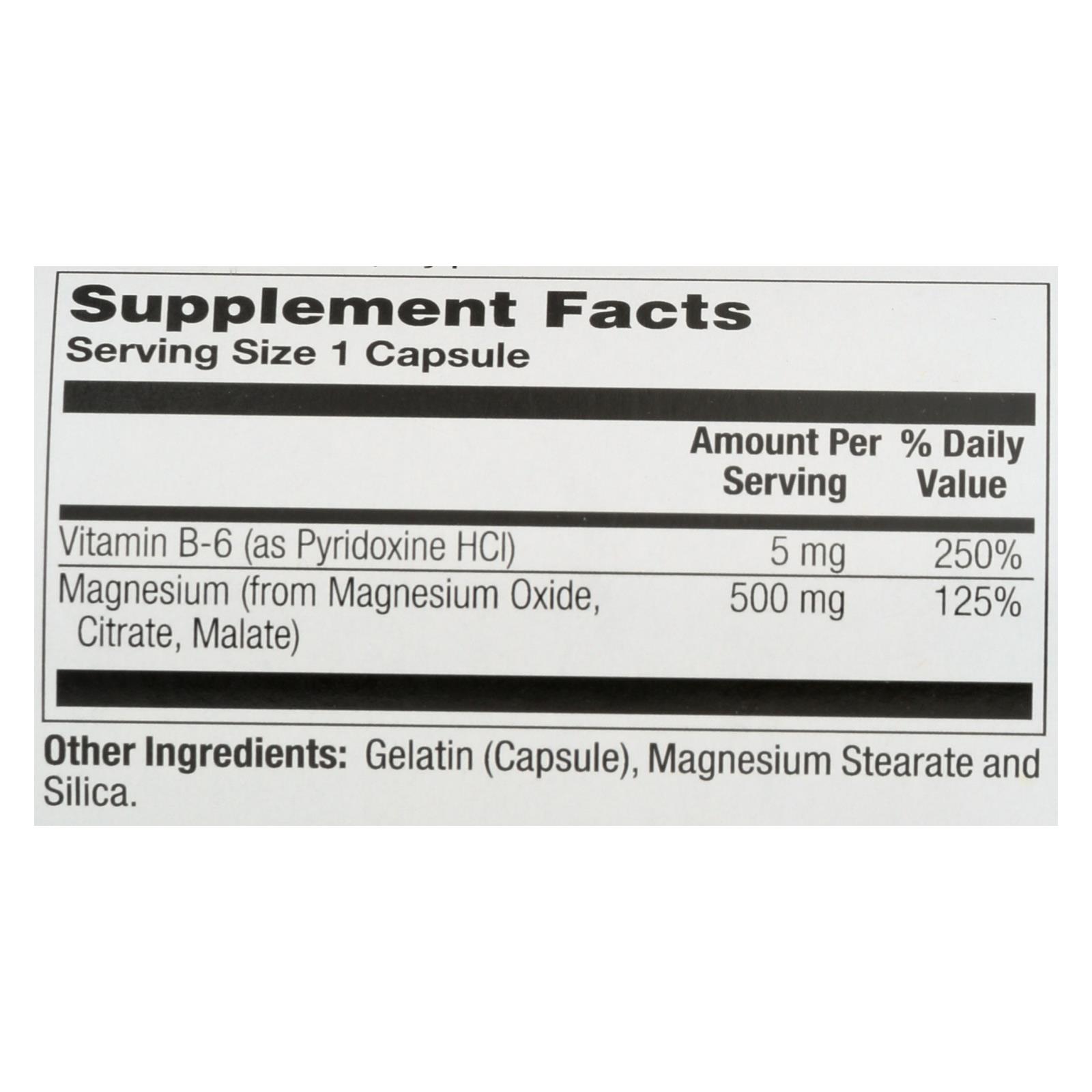 Nature's Life - Magnesium 500mg - 1 Each 1-100 Cap - Image 3
