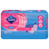 Saba, Pads Ultra Thin, Case Of 12-18 Ct