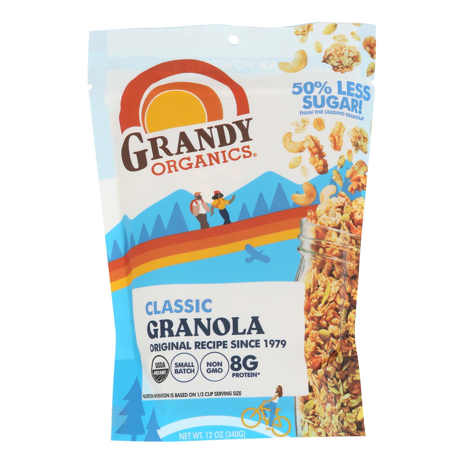 Grandy Oats Granola, Classic, Case Of 6, 12 Oz.