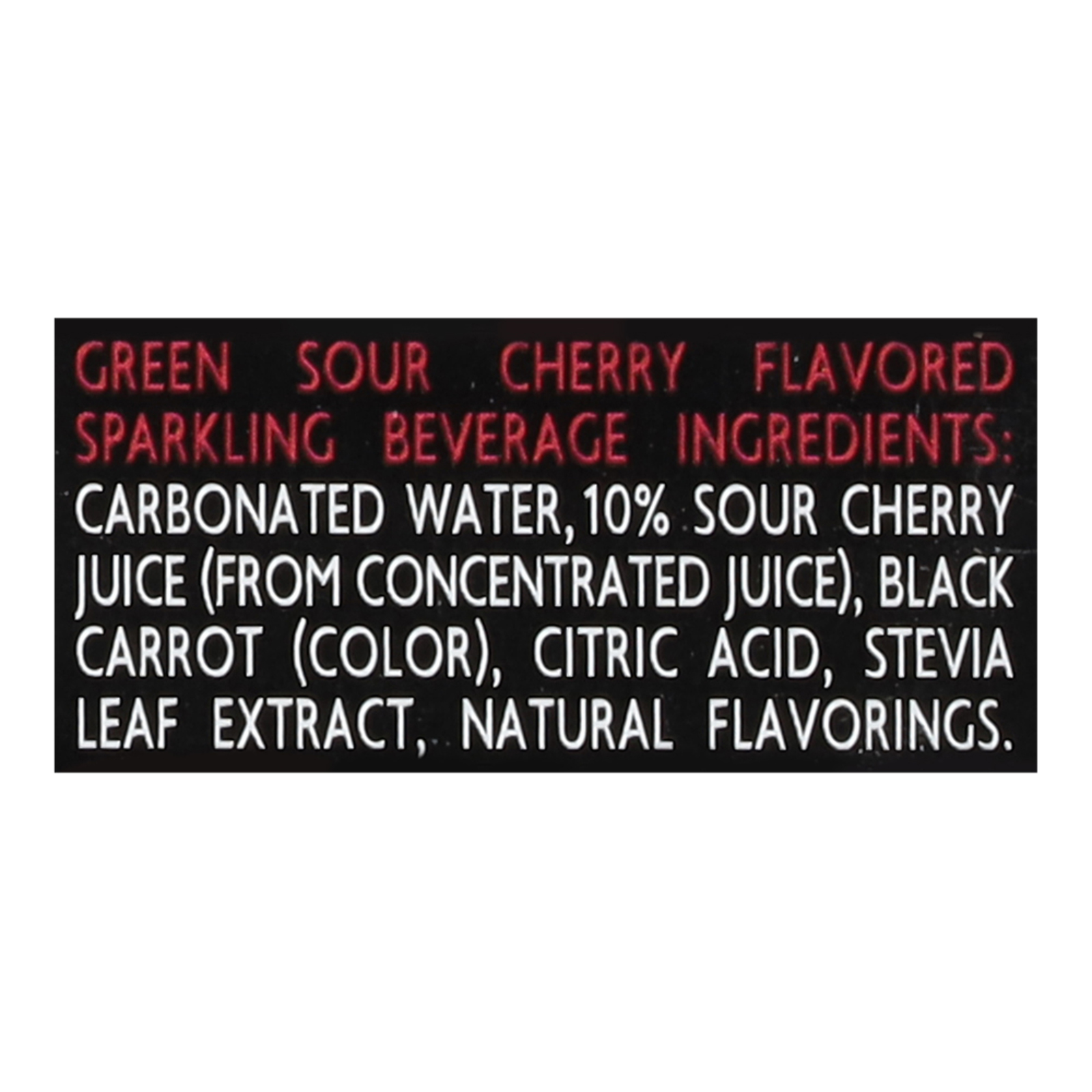 Green - Sparkling Sour Cherry - Case Of 4-6-12 Fz - Image 3