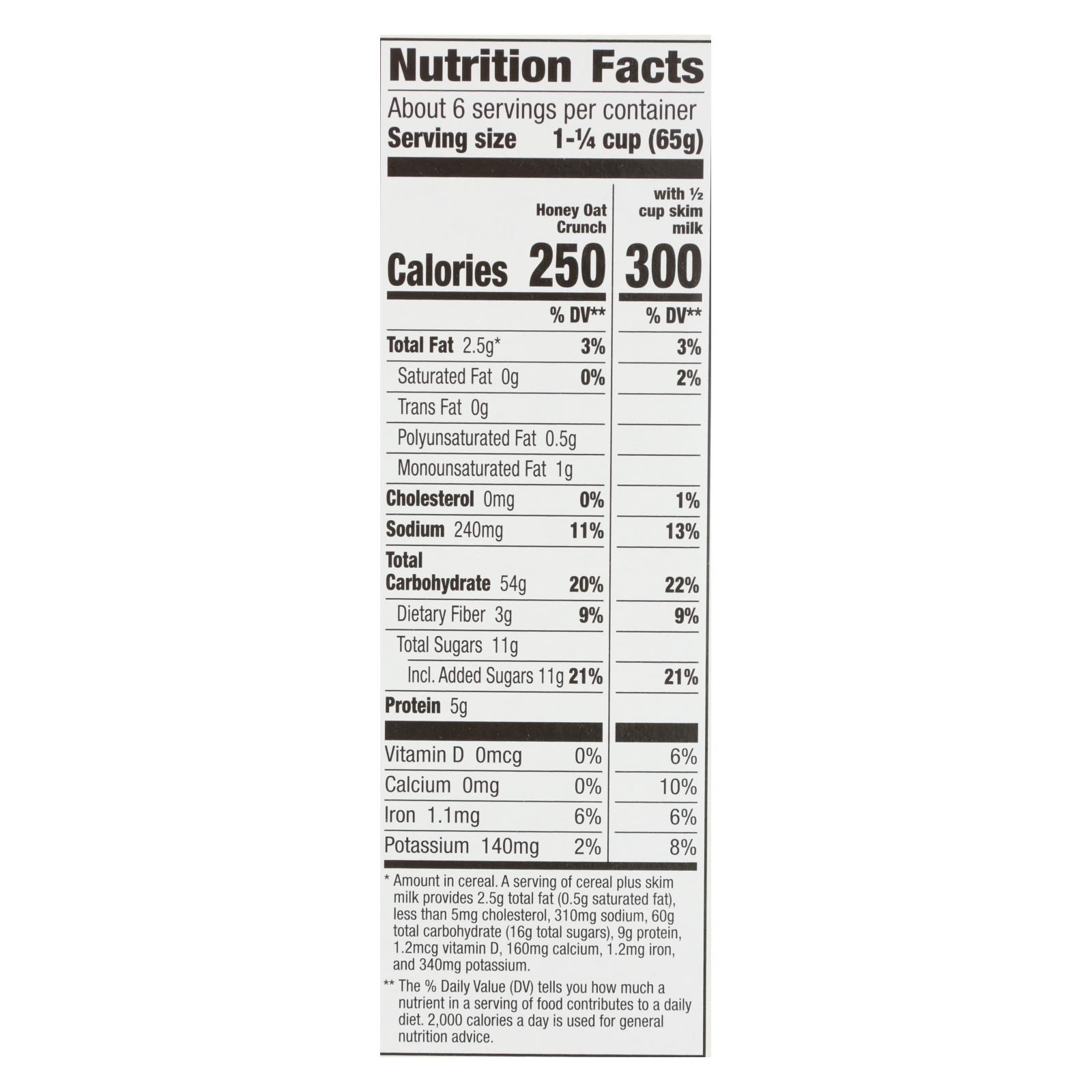 Cascadian Farm Cereal, Organic Corn Flakes Wheat Flakes Whole Grain Oats And Honey, Case Of 10, 13.5 Oz. - Image 2