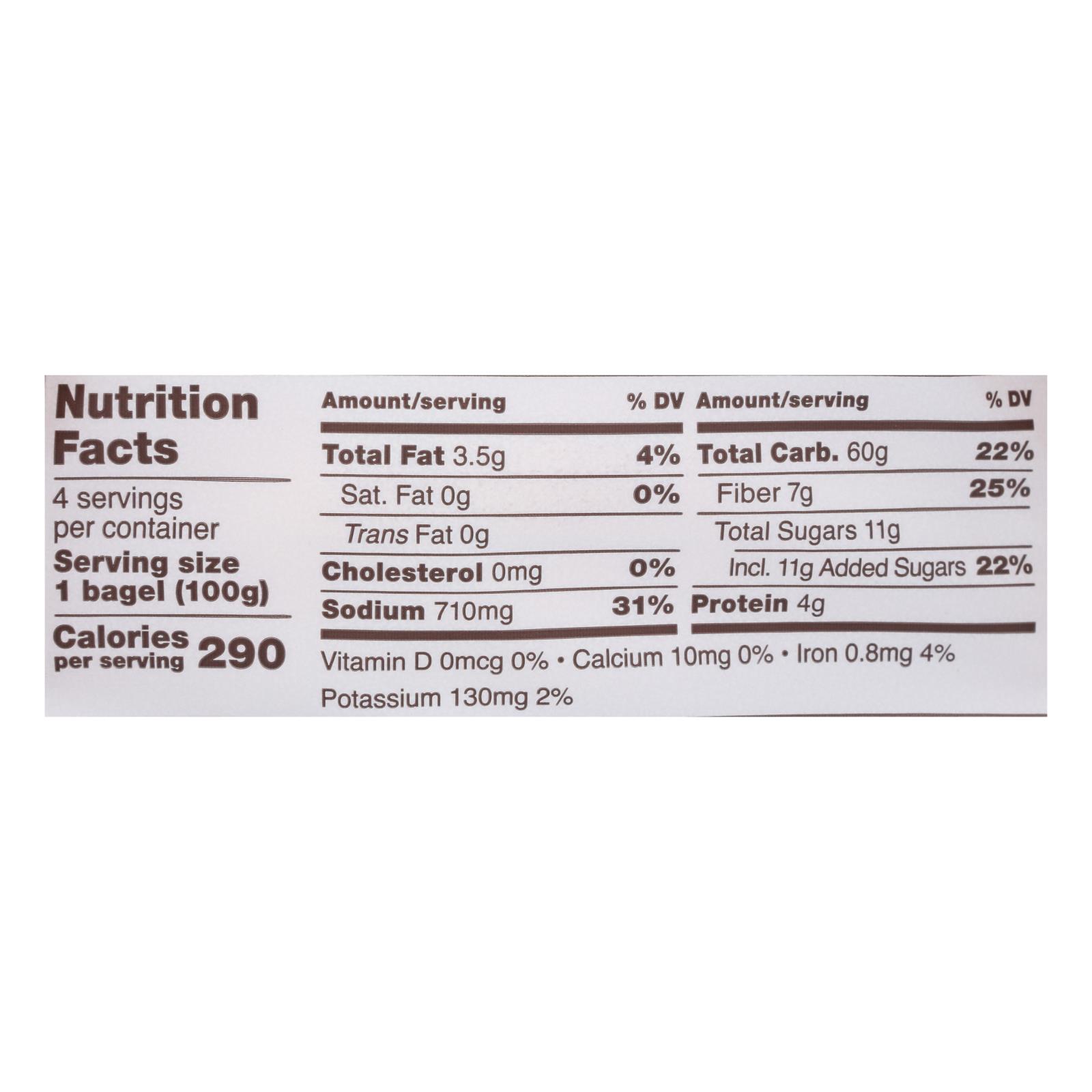 Schar - Bagel Plain - Case Of 4 - 14.1 Oz - Image 3