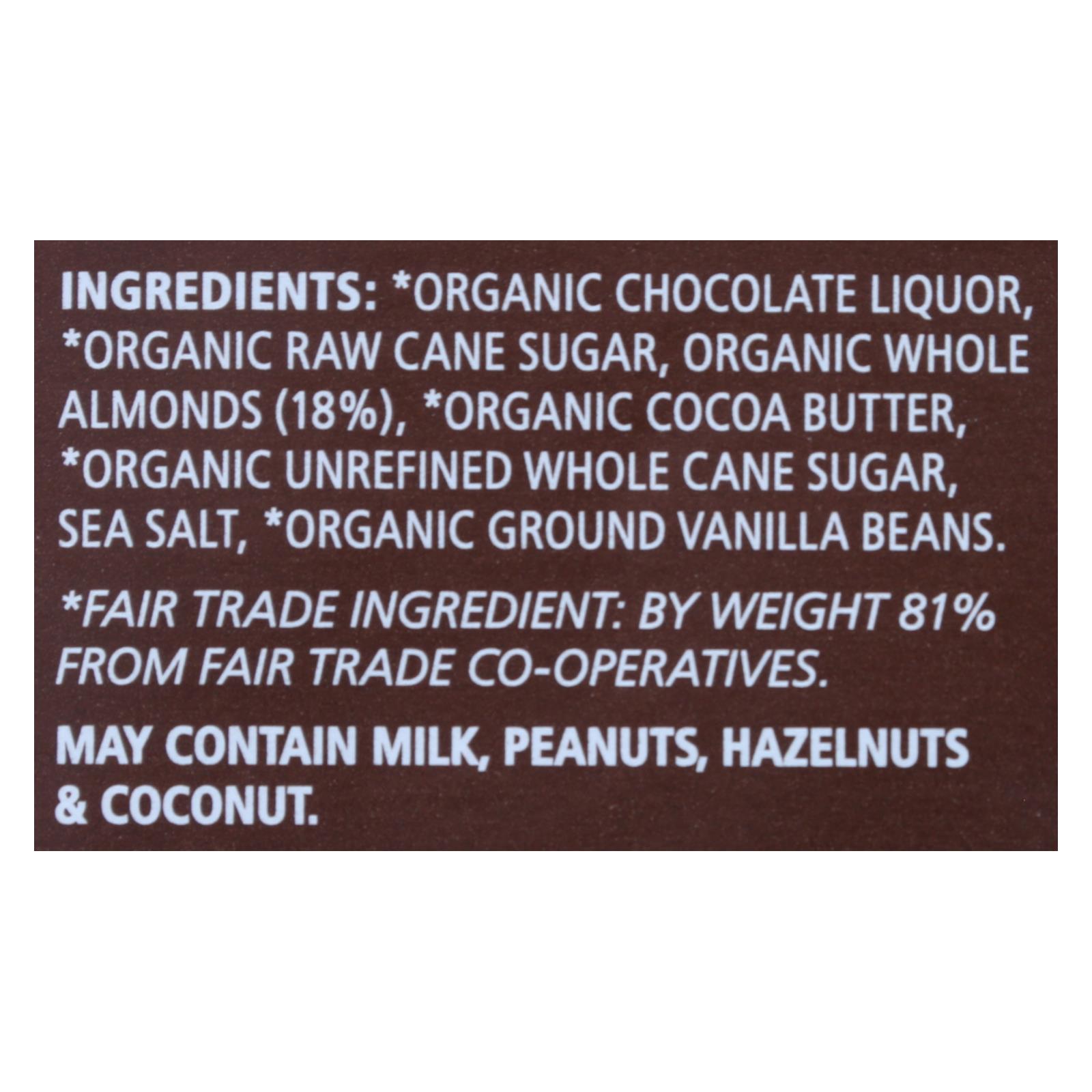 Equal Exchange - Bar Dark Chocolate Almond Sea Salt - Case Of 10 - 3.5 Oz - Image 2