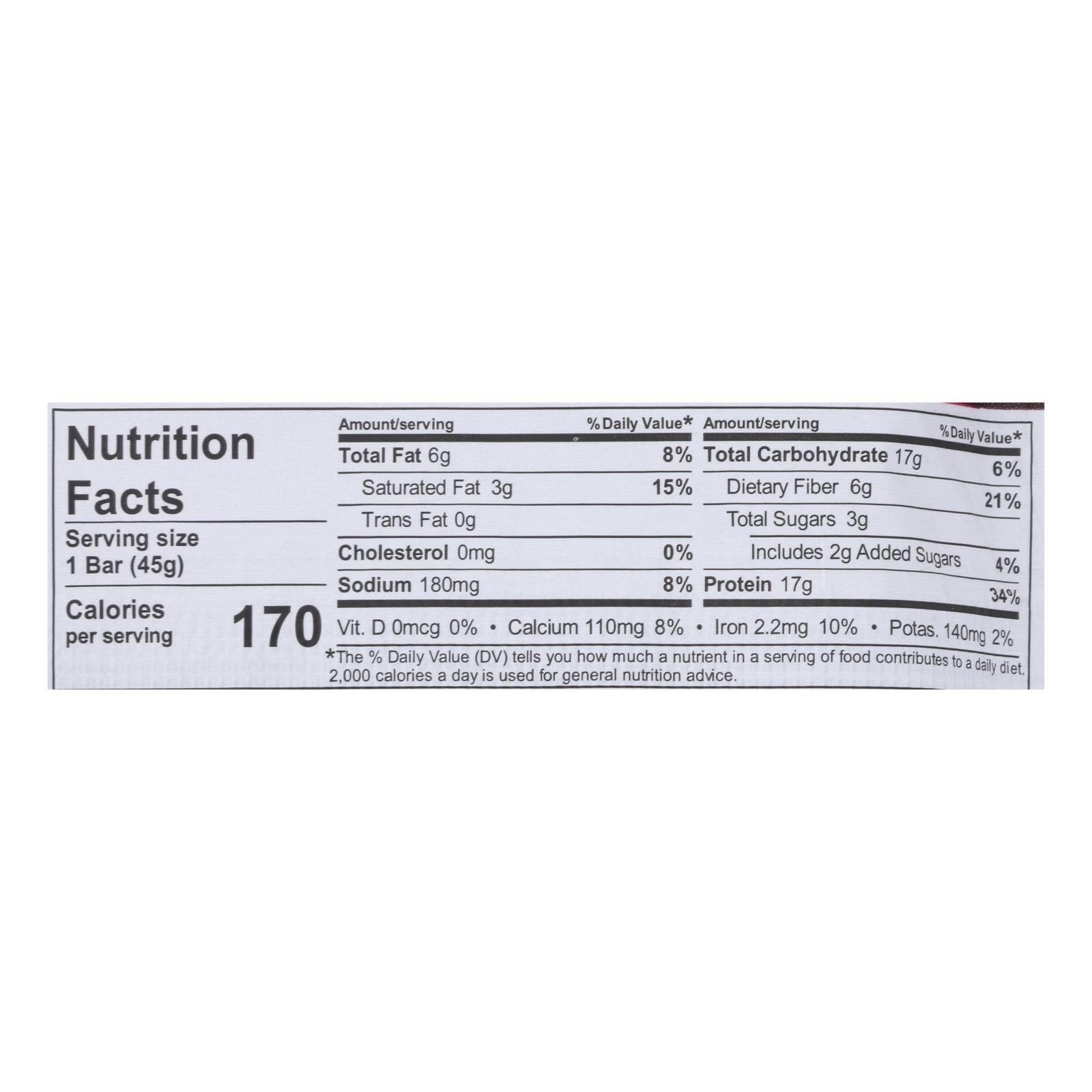 Nugo Nutrition Bar, Slim Raspberry Truffle, 1.59 Oz, Case Of 12 - Image 3