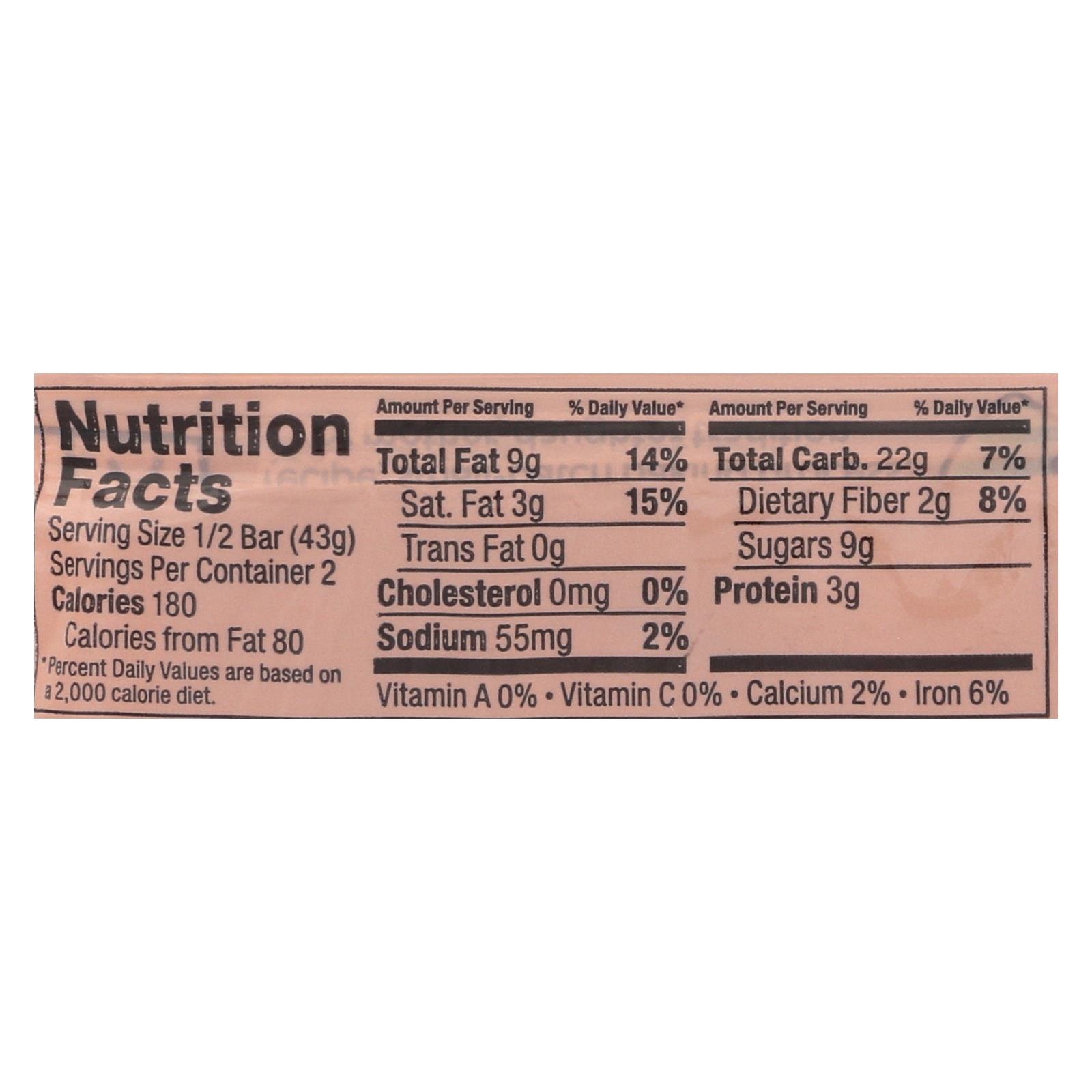 Bobo's Oat Bars, All Natural, Gluten Free, Chocolate Almond, 3 Oz Bars, Case Of 12 - Image 2