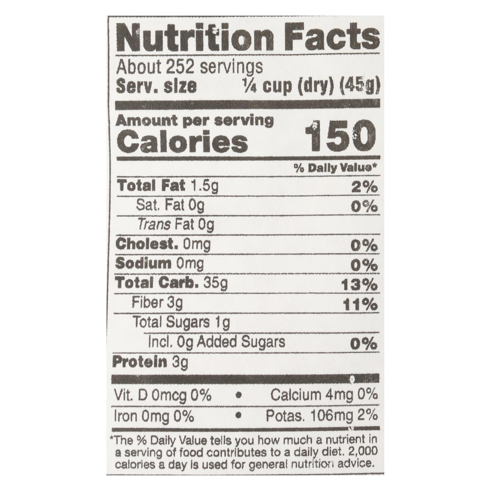 Lundberg Family Farms Short Grain Brown Rice, Case Of 25 Lbs - Image 2