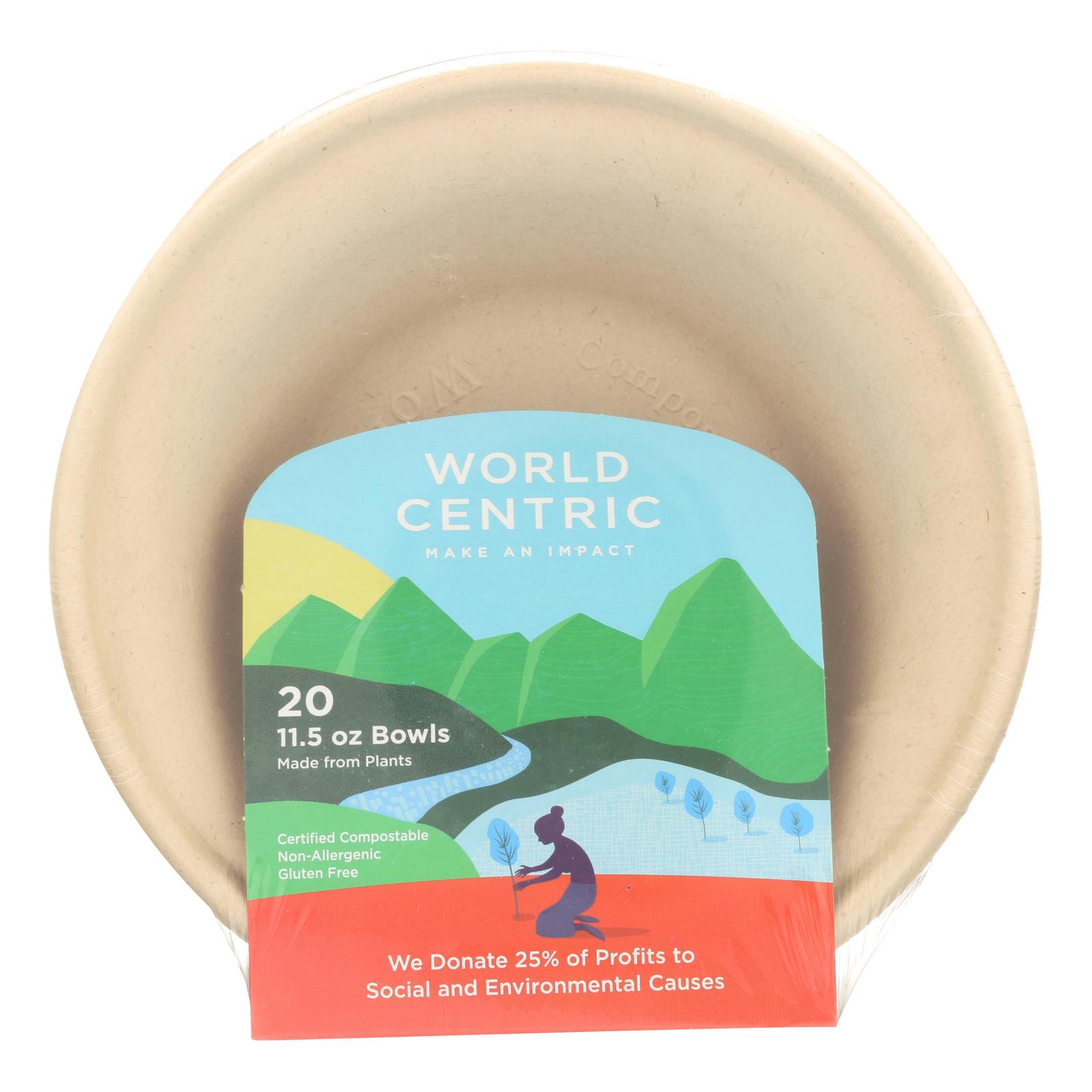 World Centric Wheat Straw Bowl, Case Of 12, 20 Count - Image 2