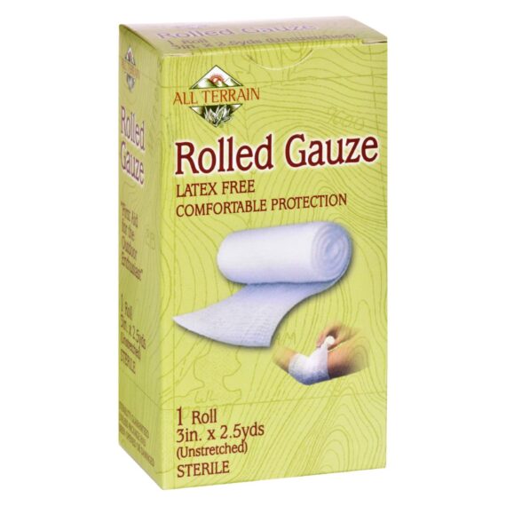 All Terrain, Gauze, Rolled, 3 Inches X 2.5 Yards, 1 Roll - Image 2
