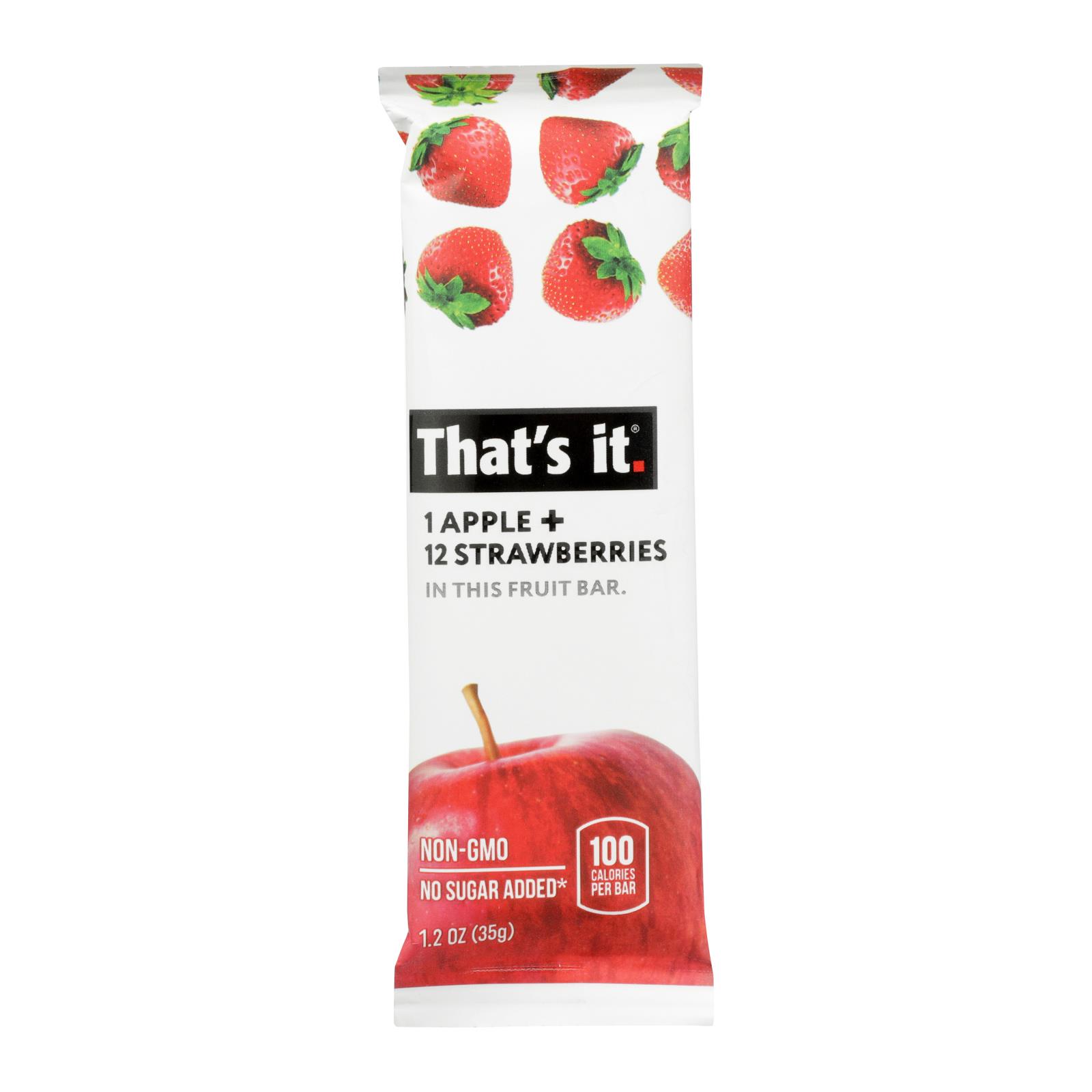 That's It Fruit Bar, Apple And Strawberry, Case Of 12, 1.2 Oz - Image 3