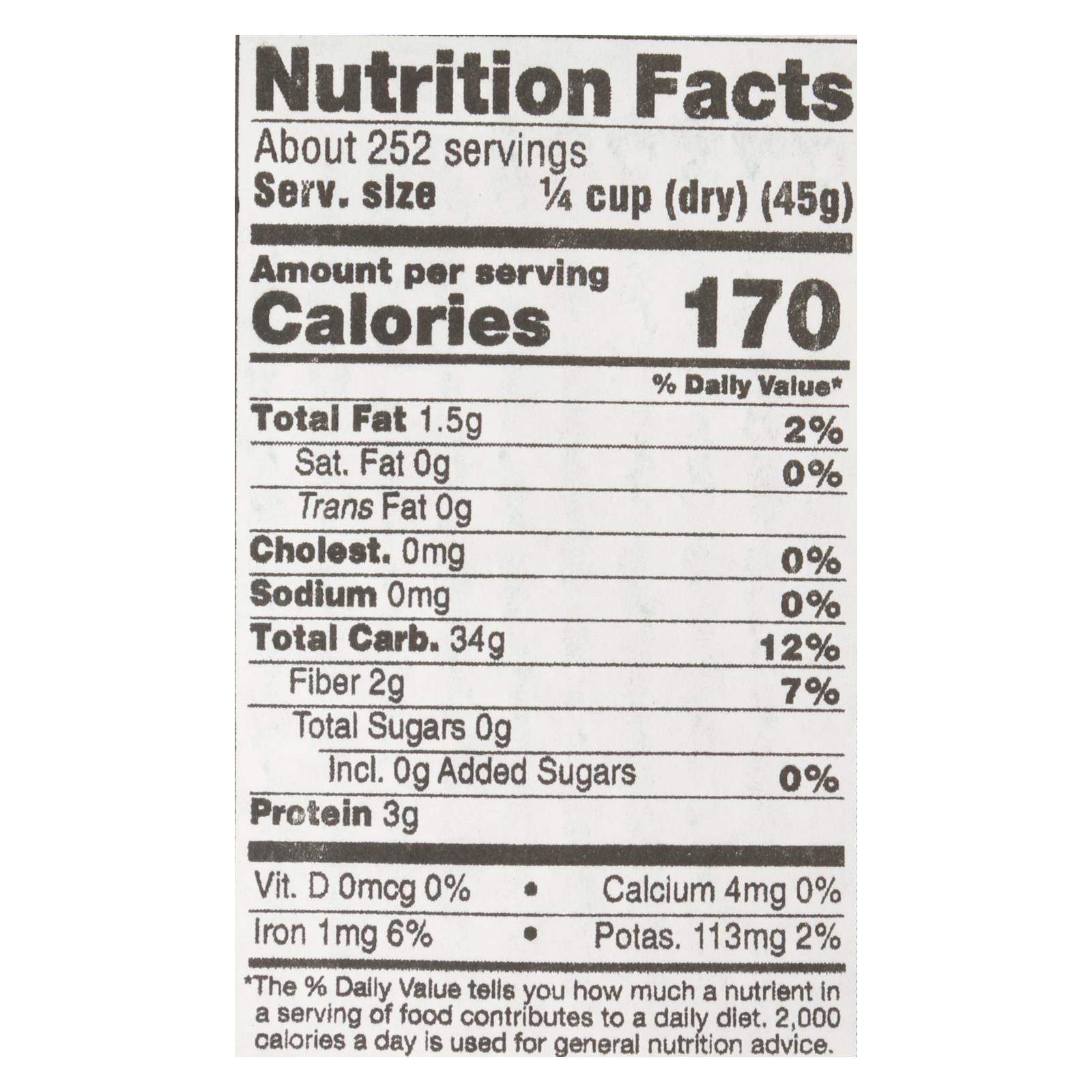 Lundberg Family Farms Organic Long Grain Brown Rice, Case Of 25 Lbs - Image 3