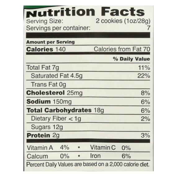 Tate's Bake Shop Double Chocolate Chip Cookies, Case Of 12, 7 Oz. - Image 3