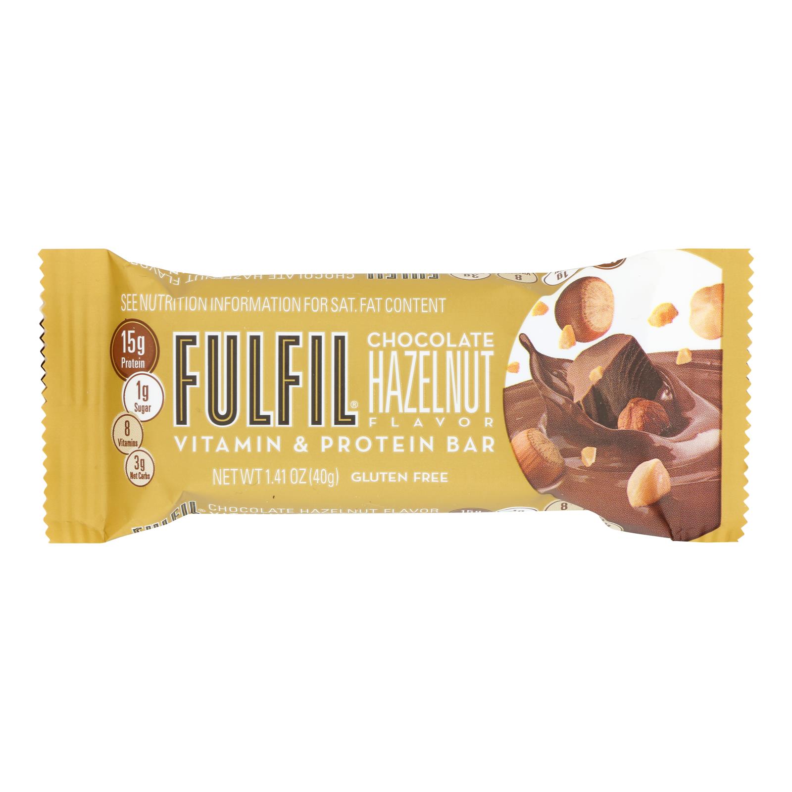 Fulfil - Protein Bar Chocolate Hazelnut - Case Of 12-1.41 Oz