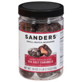 Sanders - Caramels Dk Choc Ssalt - Cs Of 6-18 Oz
