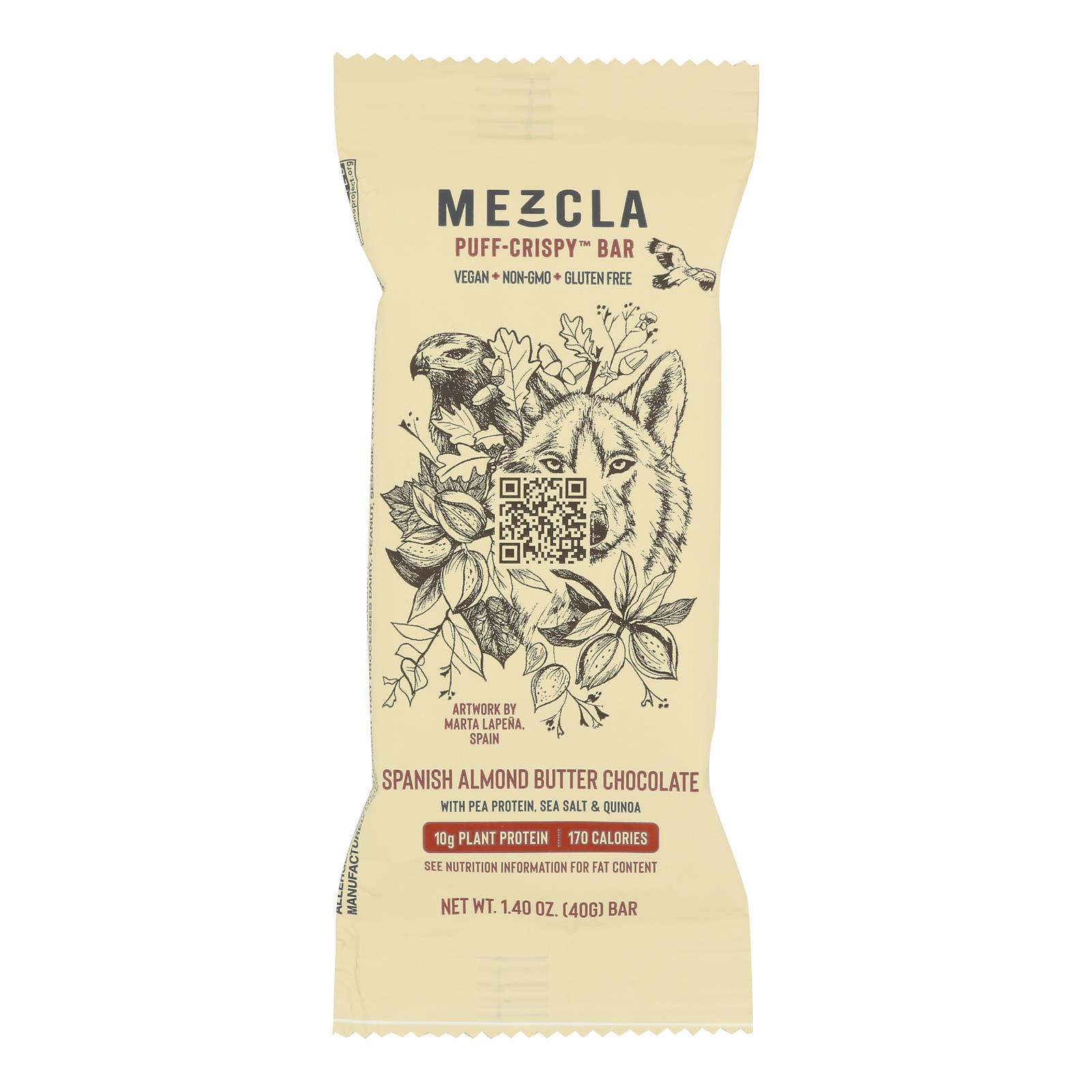 Mezcla - Bar Spanish Alm Btr Choc - Cs Of 12-1.4 Oz