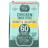 Mighty Spark - Snk Stick Chkn Jalap Hny - Cs Of 8-4 Oz