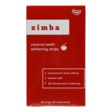 Zimba - Teeth Whtn Strips Coconut - Cs Of 6-28 Ct