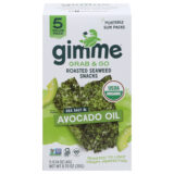 Gimme Seaweed Snacks - Seawd Snk Og2 Avo Oil 5pk - Cs Of 6-5-.14 Oz