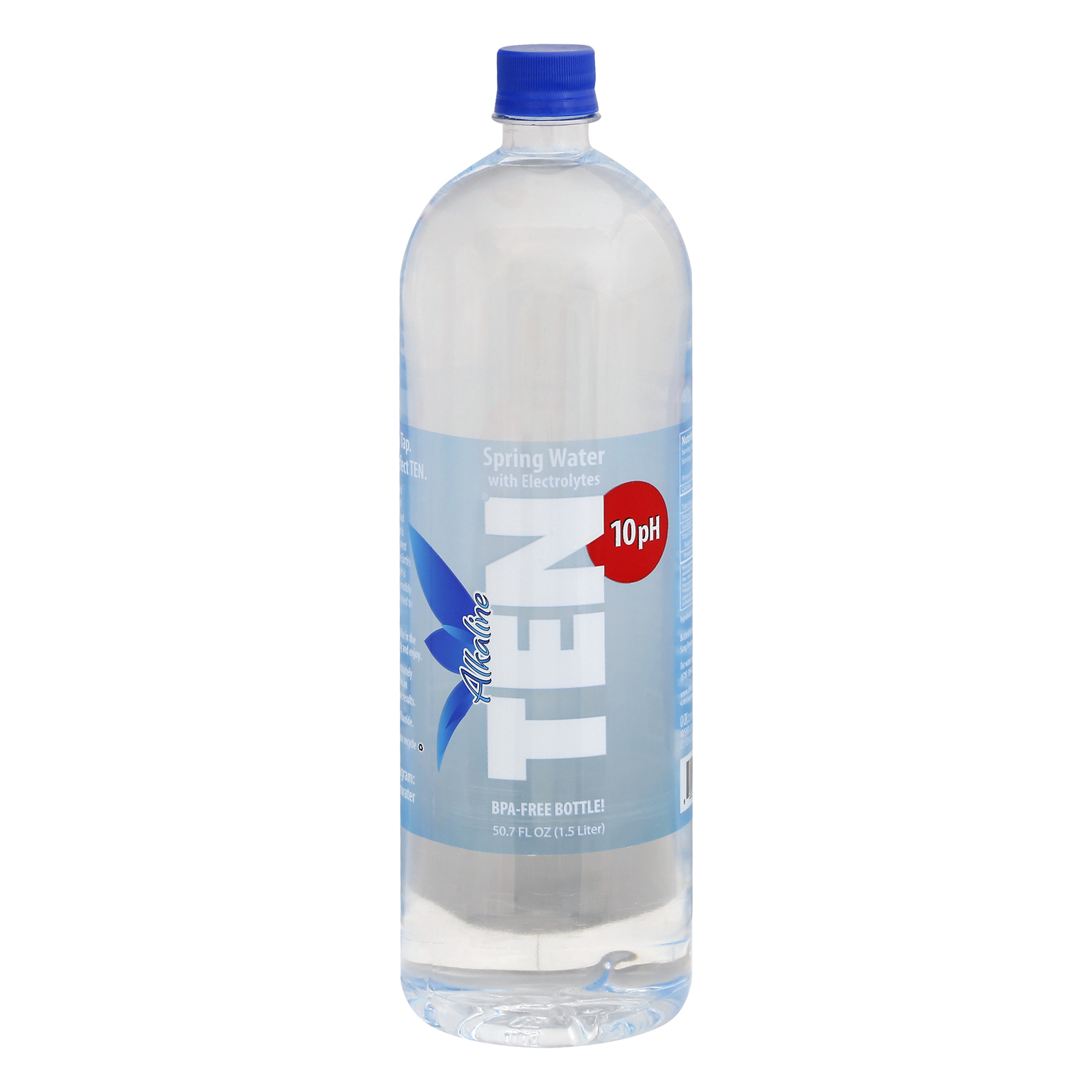 Ten Water - Water Spring Alkaline 10 - Case Of 12 - 1.5 Ltr