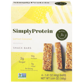 Simply Protein - Protein Bar Lemon Coconut - Cs Of 6-4-1.14z