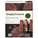Simply Protein - Protein Bar Drk Choco Alm - Cs Of 6-4-1.41 Z