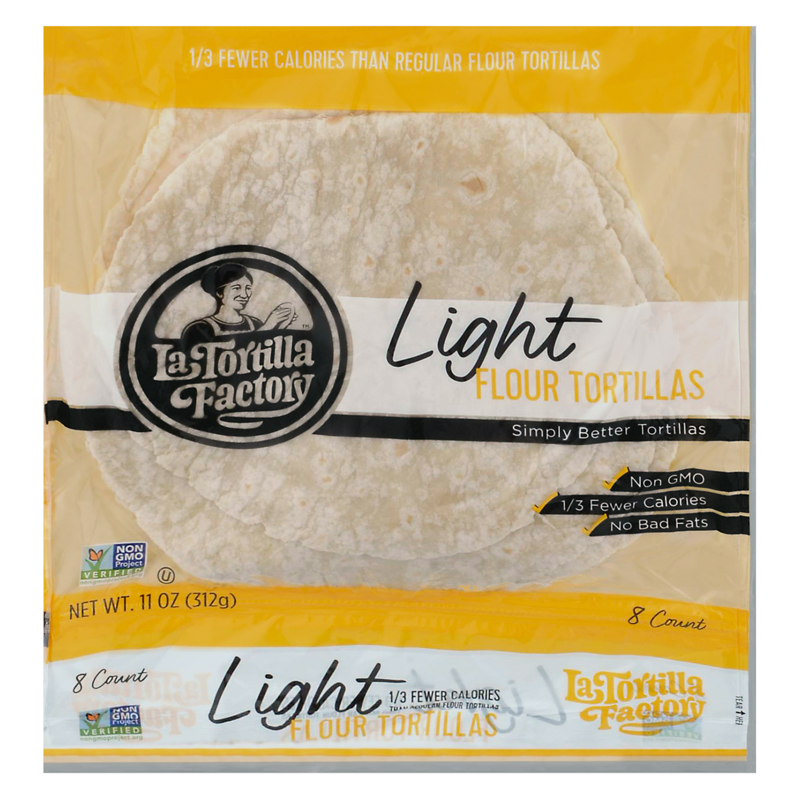 La Tortilla Factory - Tort Flour Light 8ct - Cs Of 10-11 Oz