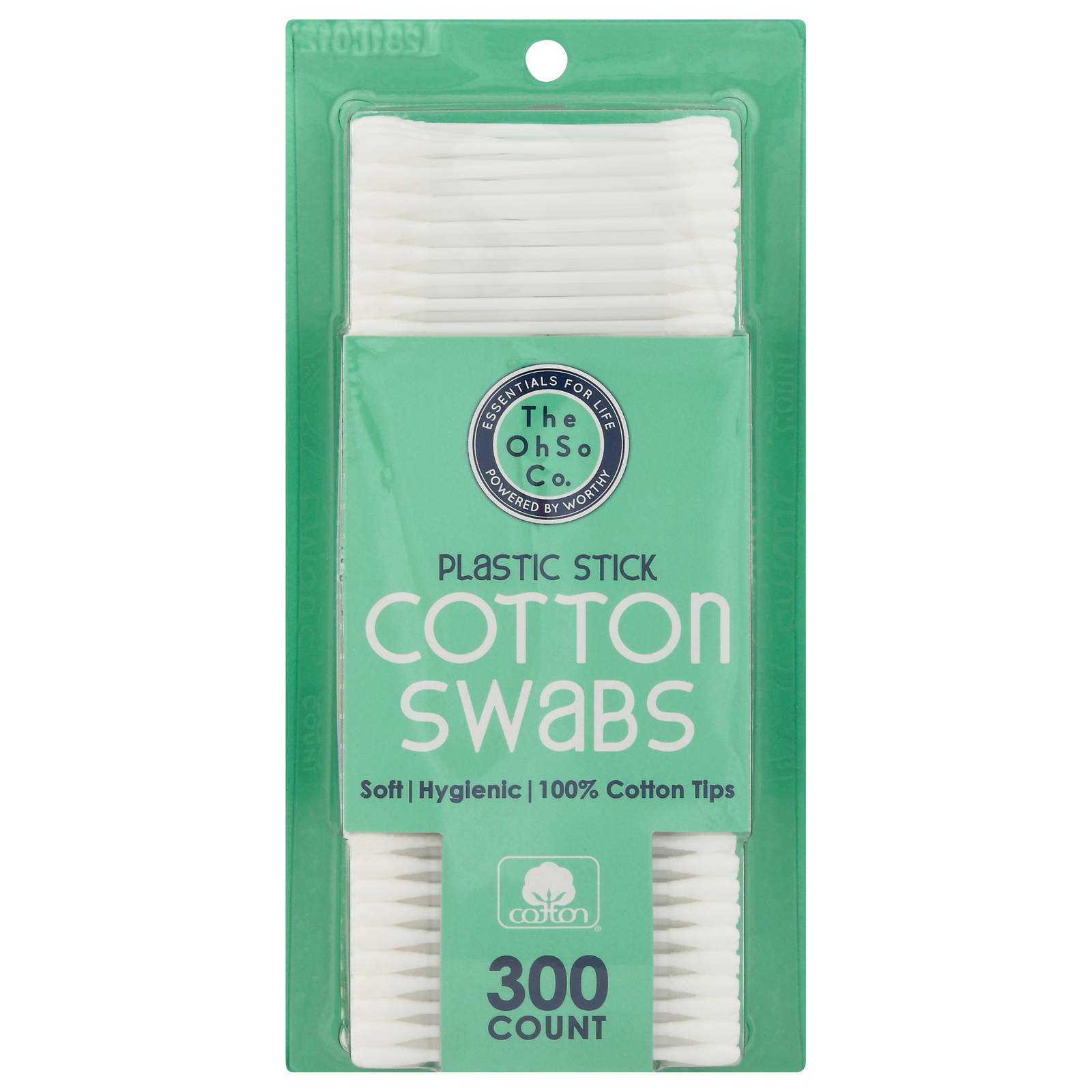 The Ohso Co - Cotton Swabs Plastic Stk - Cs Of 32-300 Ct