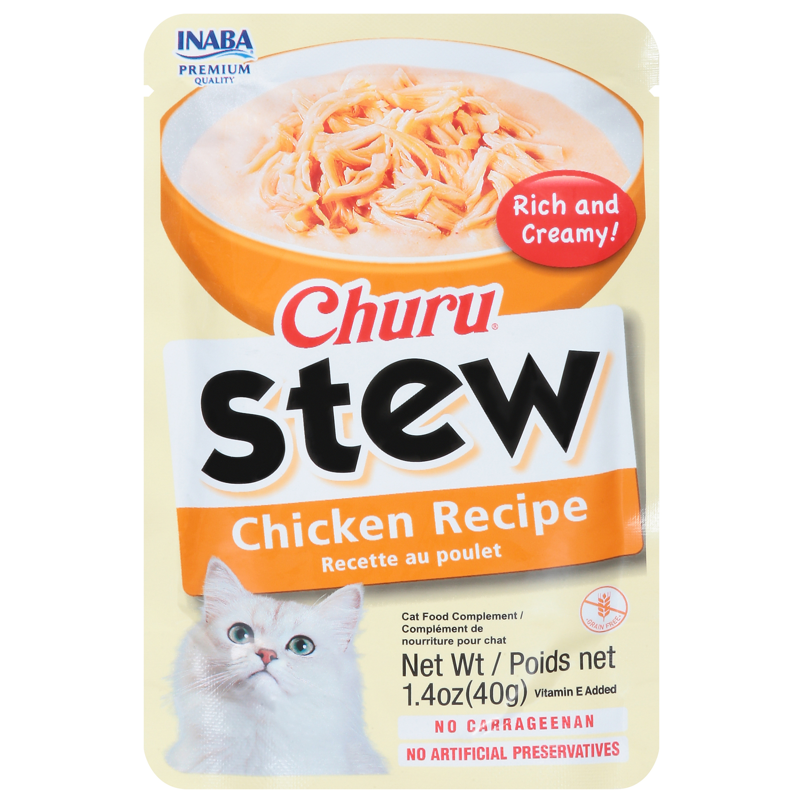 Inaba - Cat Churu Chicken Stew - Cs Of 12-1.4 Oz