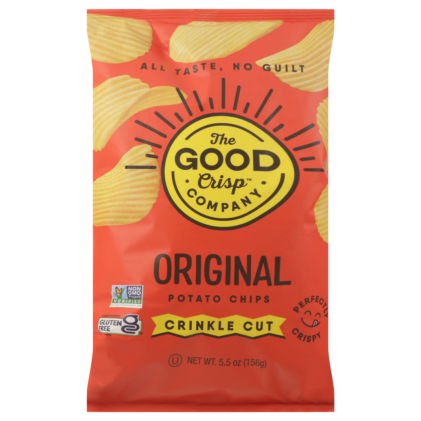The Good Crisp Company - Pot Chp Crinkle Original - Cs Of 12-5.5 Oz